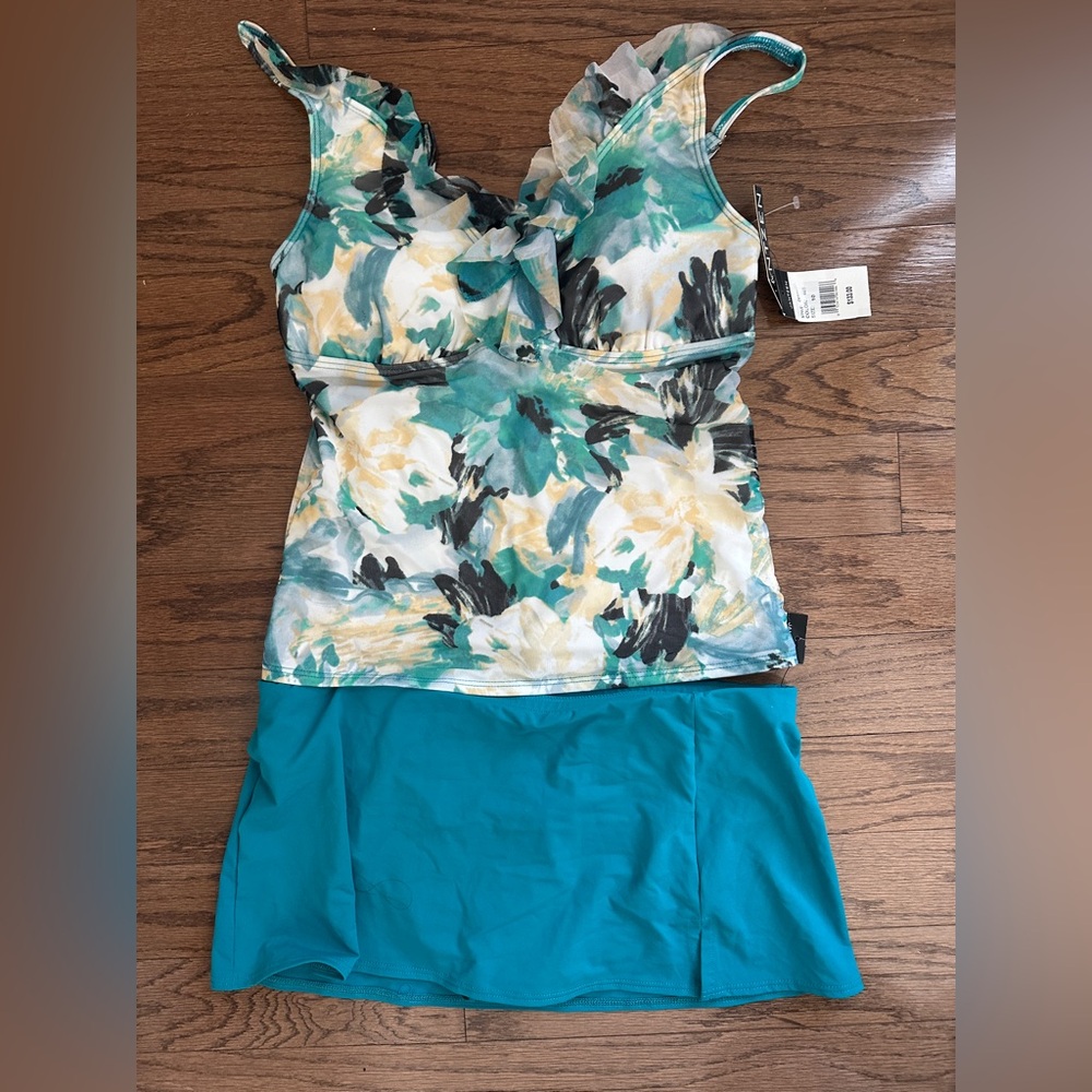 Jantzen Teal Two-Piece Set